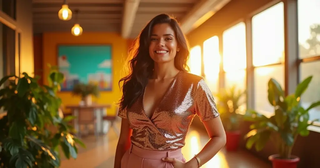 77 ideias de look com blusa de paetê que vão do escritório ao Carnaval