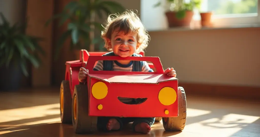 Carro de papelão: o brinquedo que seus filhos vão amar montar