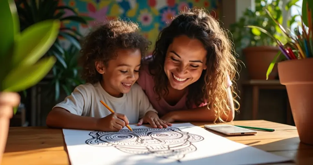 Moldes Grátis: Desenho Máscaras Africanas para Colorir e Aprender