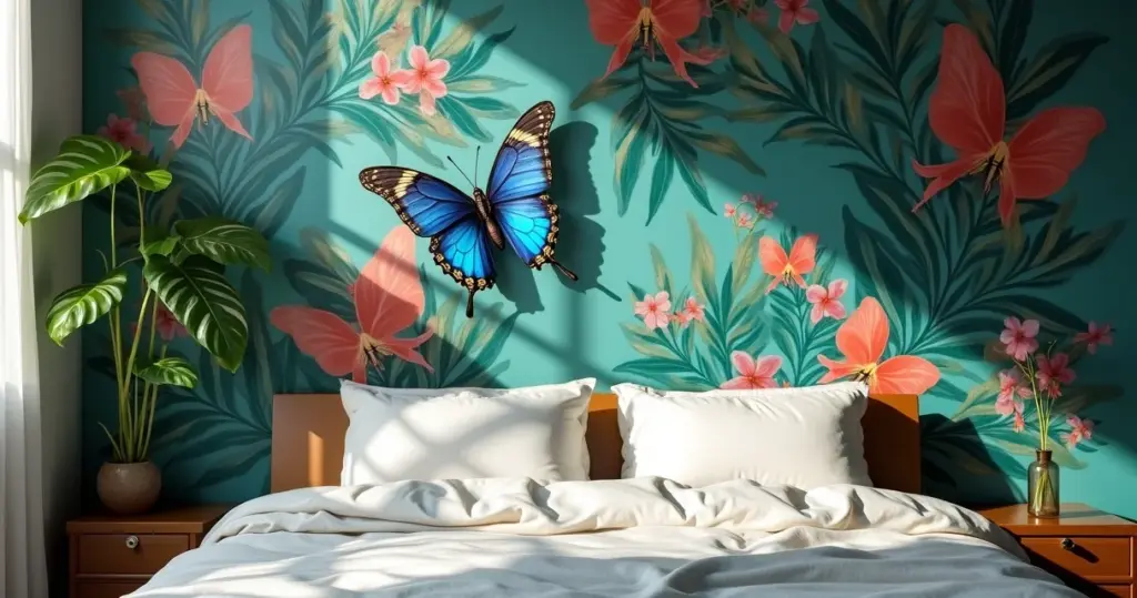 60 Ideias de Papel de Parede com Borboletas para Decorar sem Errar 60 Ideias de Papel de Parede com Borboletas para Decorar sem Errar