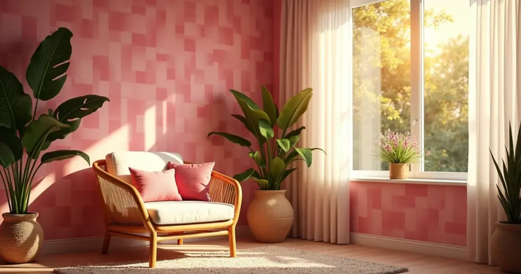 85 ideias de papel de parede quadriculado rosa para renovar sua casa