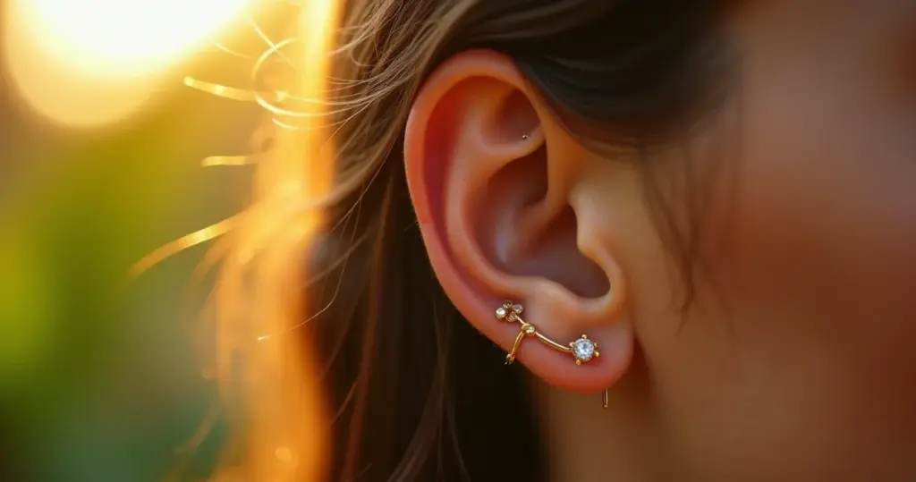 57 Ideias de Piercing na Helix para Você se Inspirar Agora