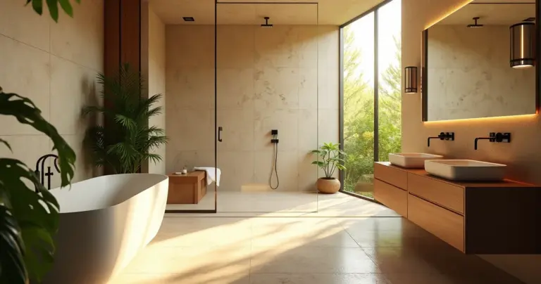 80 ideias de piso parede banheiro que ampliam e modernizam o espaço