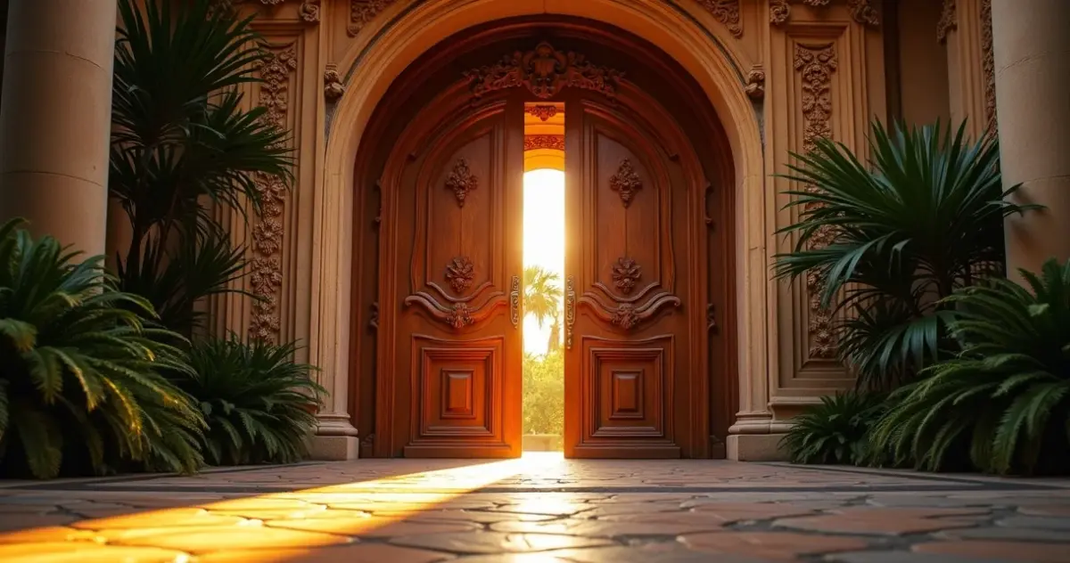 Porta de madeira grande para entrada: qual modelo dura mais e valoriza sua casa?