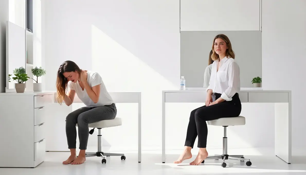 Diferença de Ergonomia Entre Penteadeira Suspensa e Com Pés para Uso Diário