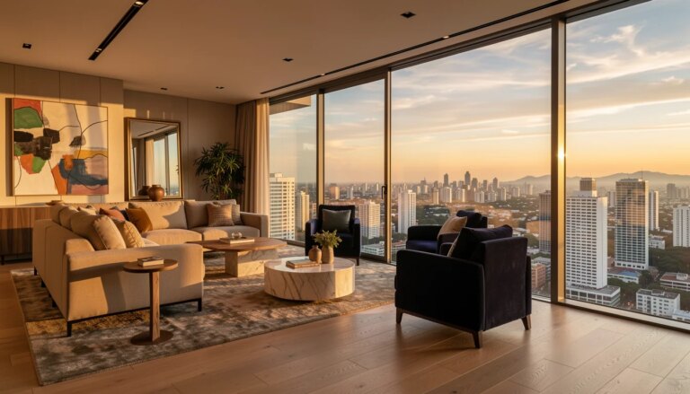 Mansão suspensa de 355m² em São Paulo com vista panorâmica e design moderno.