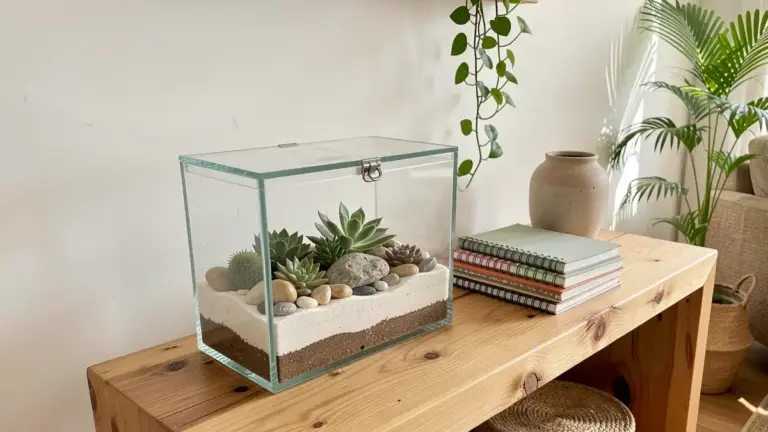 Box vidro incolor: ideias práticas para terrário, organizador e decoração