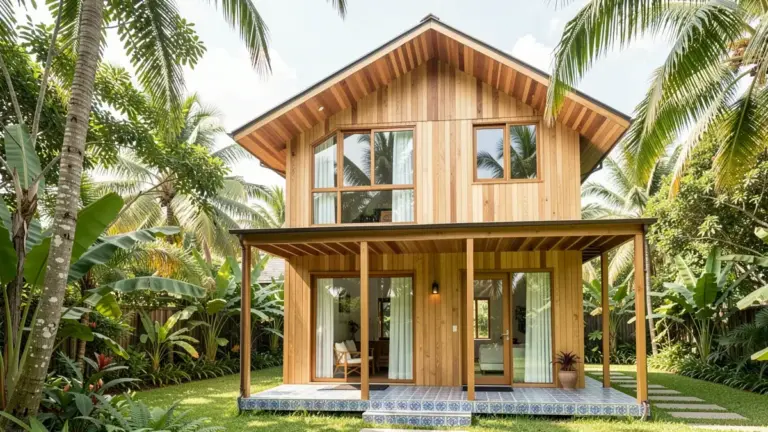 Casas pequenas casas de madeira de dois andares simples: 5 modelos para se inspirar