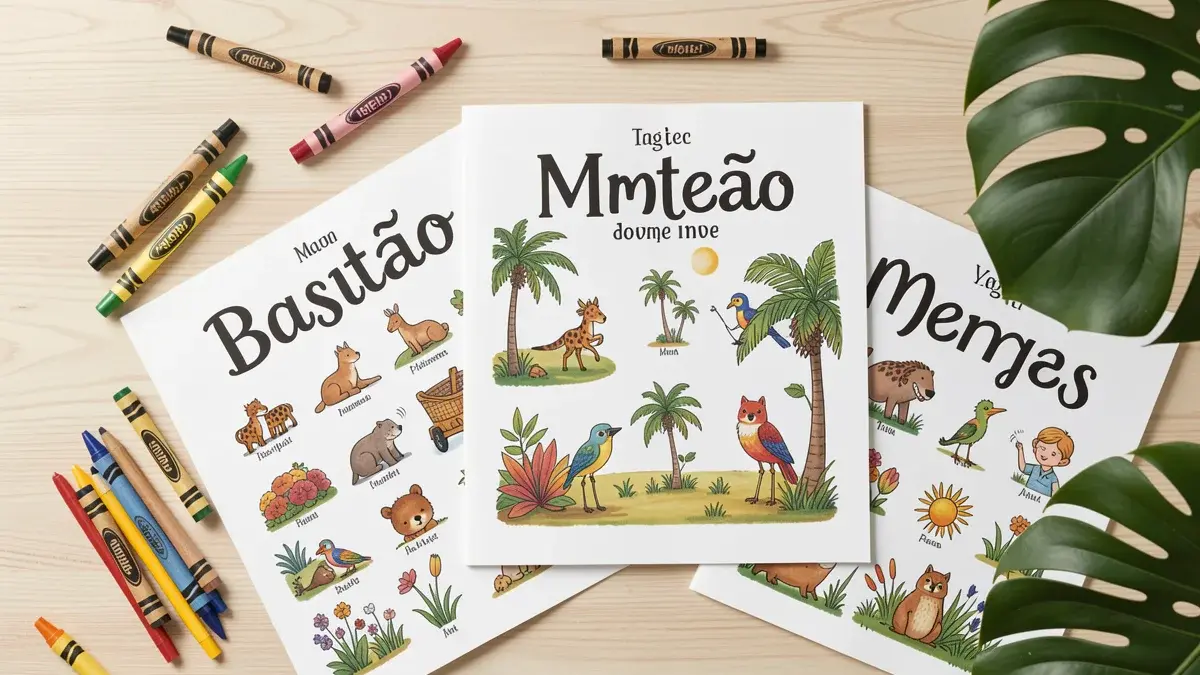 Meses do Ano para Imprimir Colorido: PDF Grátis com 12 Páginas