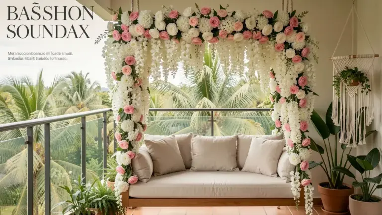 Balanço com flores: estilos, materiais e ideias para todos os gostos