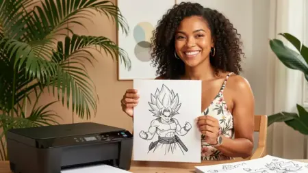 Como Imprimir Desenho do Goku para Pintar Sem Borrar e Sem Desperdiçar Tinta Como Imprimir Desenho do Goku para Pintar Sem Borrar e Sem Desperdiçar Tinta