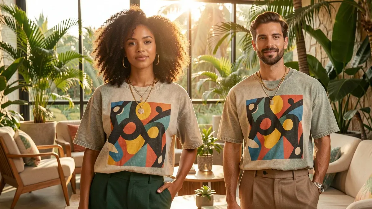 Camisetas descoladas femininas e masculinas: modelagens, estampas e combinações Camisetas descoladas femininas e masculinas: modelagens, estampas e combinações